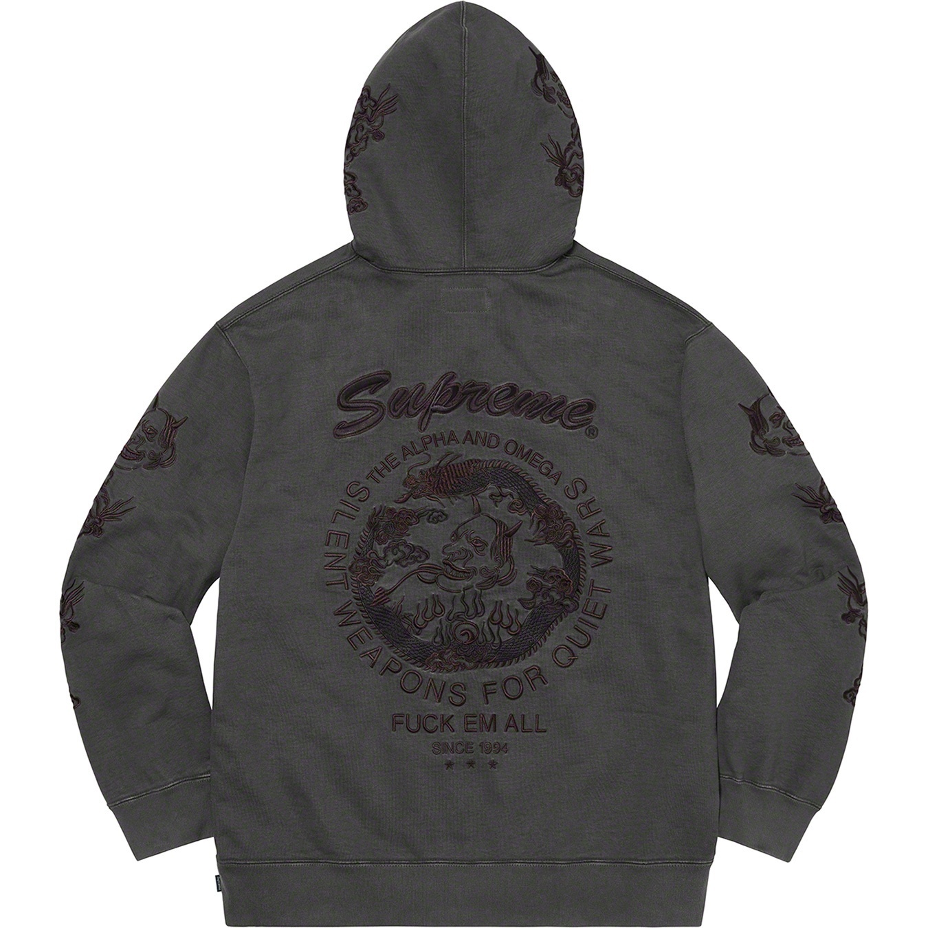 Dragon Overdyed Hooded Sweatshirt view 11